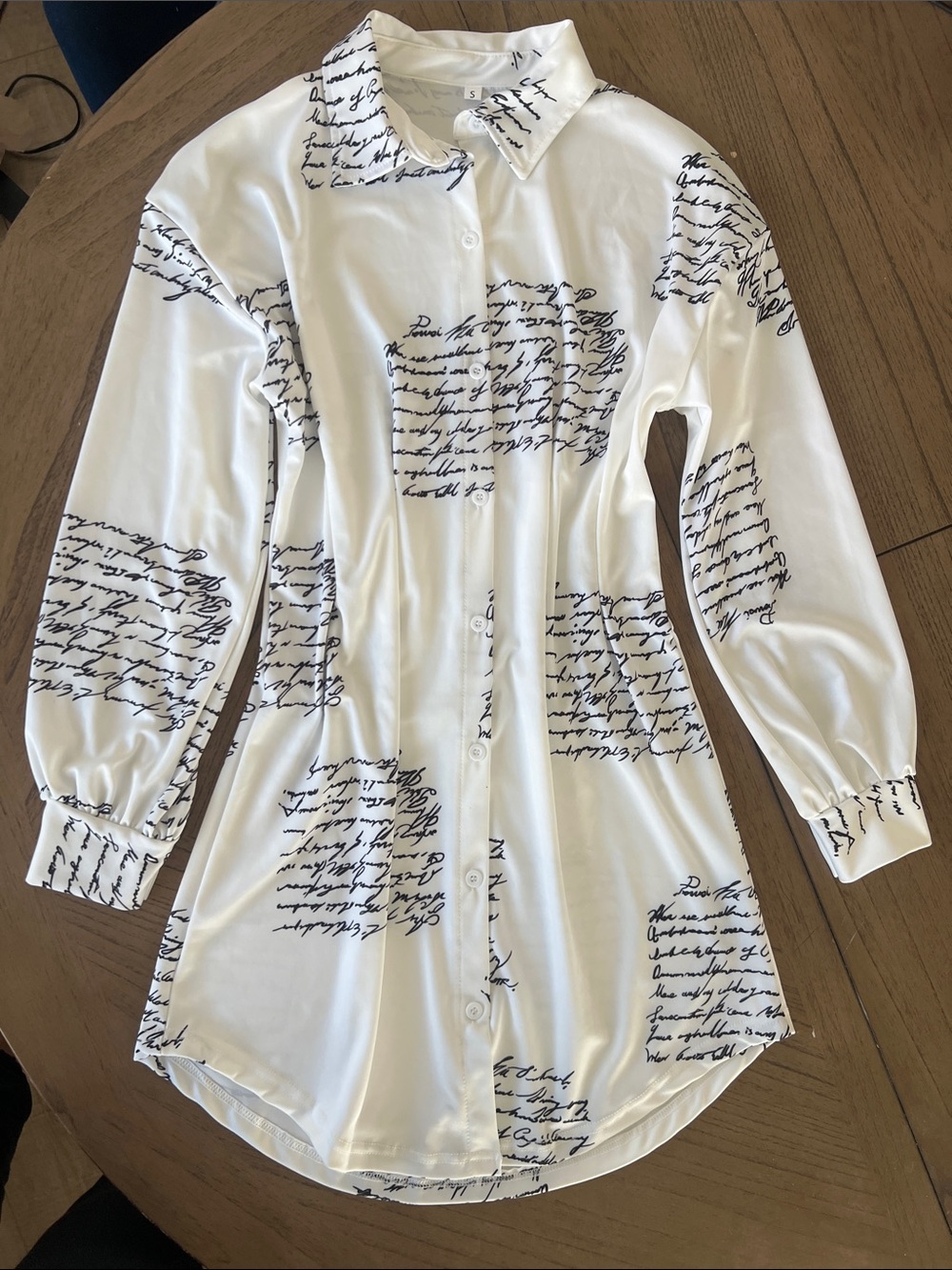 Log sleeve Shirt Dress - Women